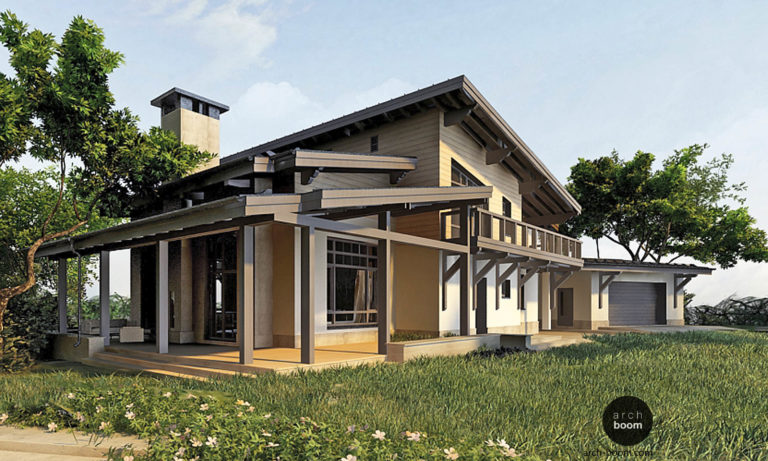 Дом в стиле шале – архитектурный проект и интерьер