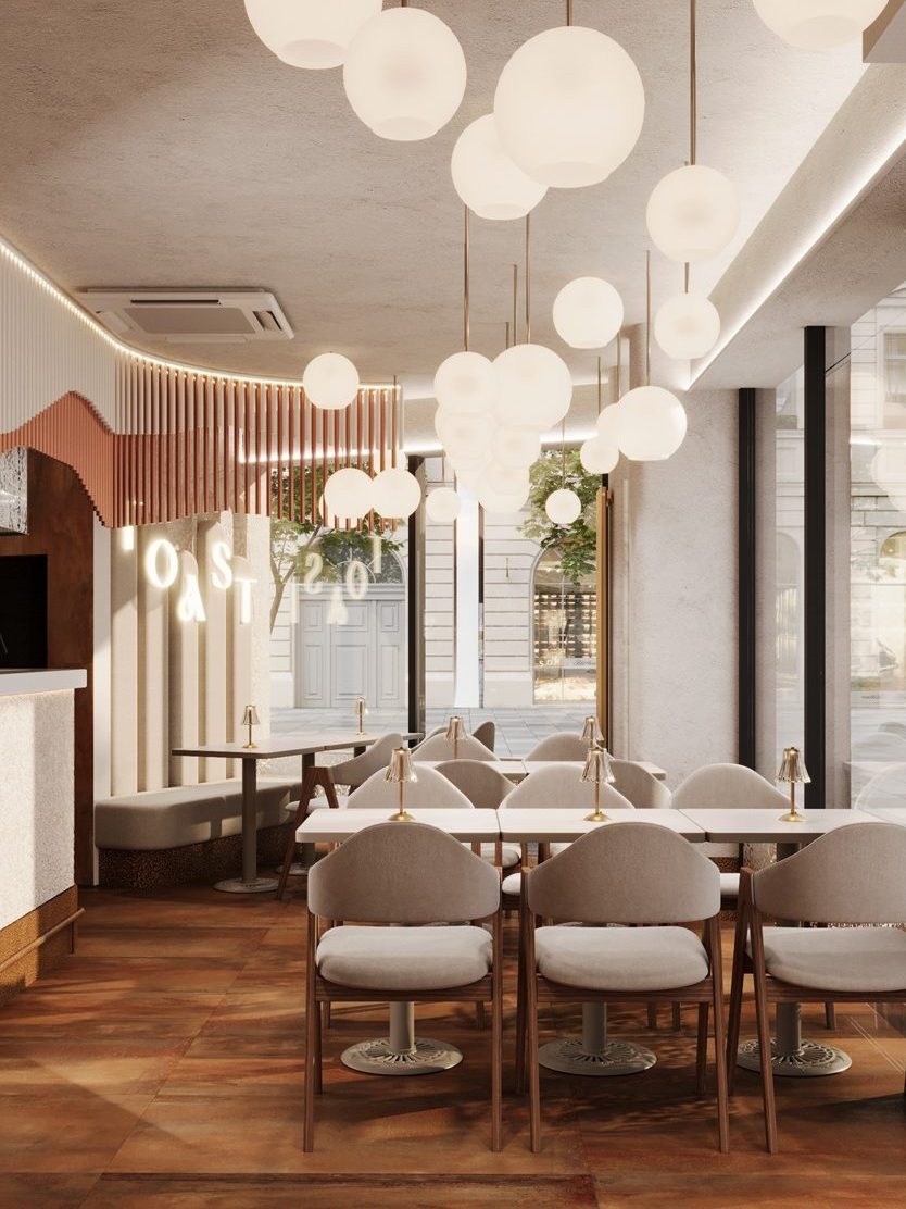 kompleksowy projekt restauracji w stylu nowoczesnym