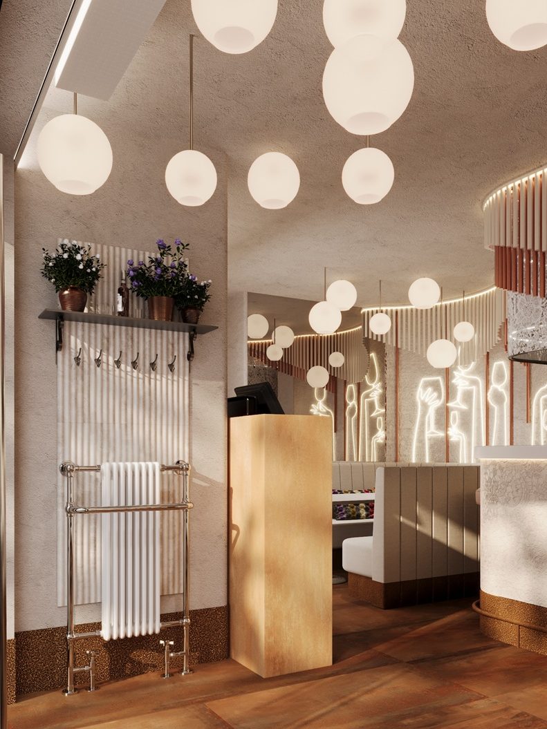 restauracja w stylu tradycyjnym z elementami retro